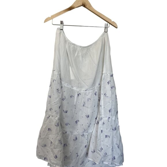 NWT Anthropologie Sheer Tiered Midi Skirt L - Picture 14 of 14